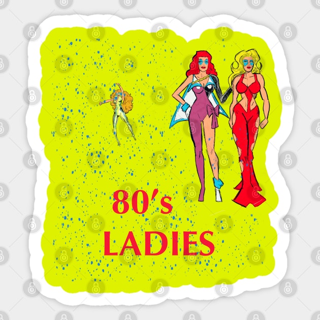 80’s LADIES Sticker by MichaelFitzTroyT